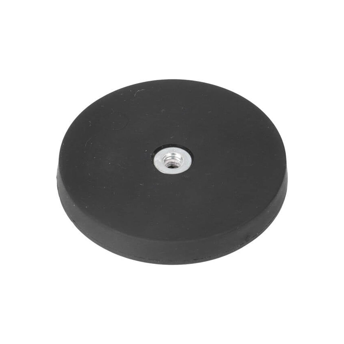 Neodymium Rubber Pot Magnet Ø43 x 6 mm N40 Internal Thread M4