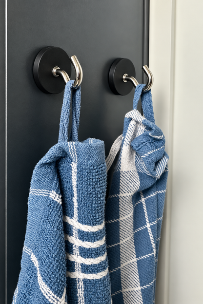 Theedoek & vaatdoek ophangset – 2 magnetische ophangers