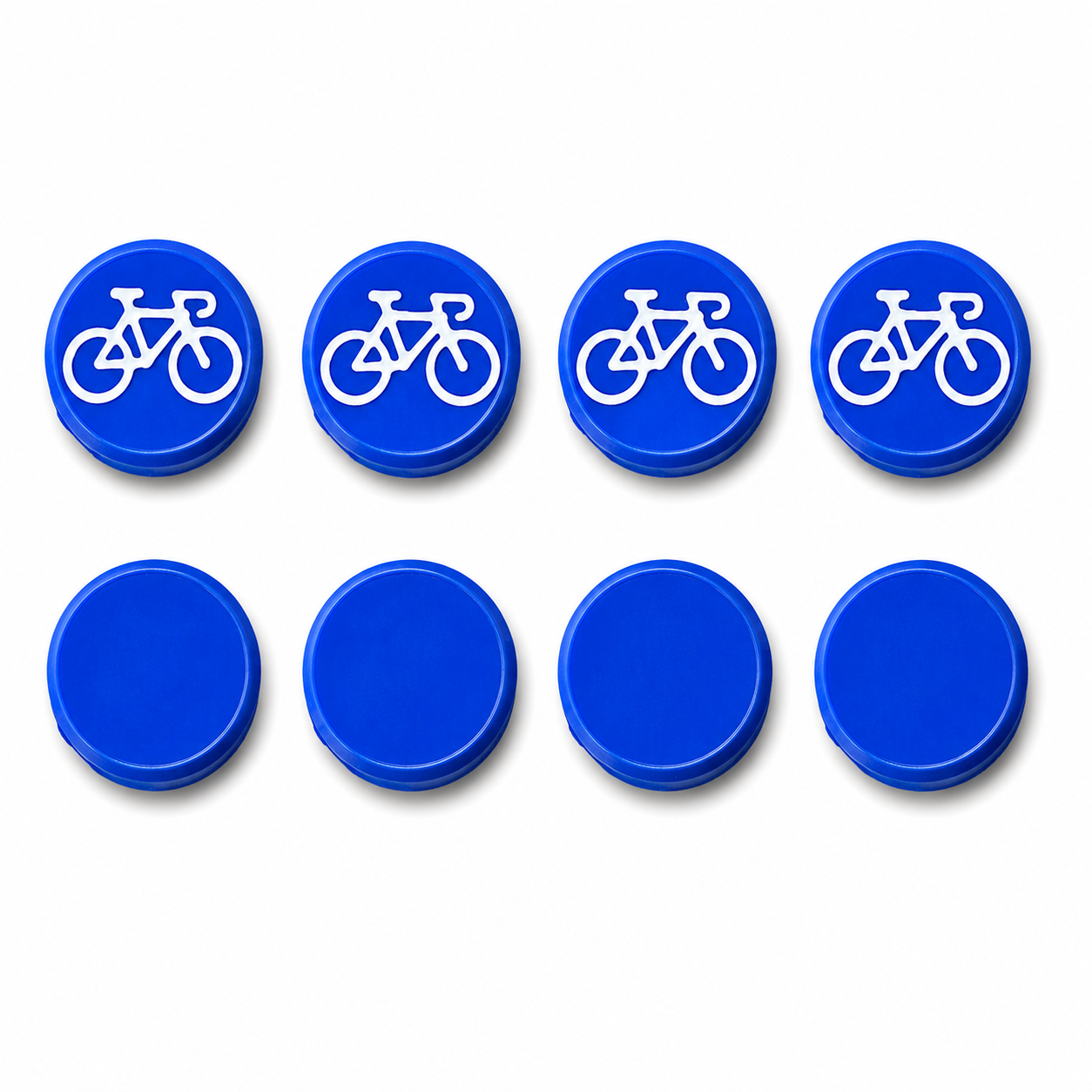 Aimants pour dossards de cyclisme – Bleu foncé – Lot de 8