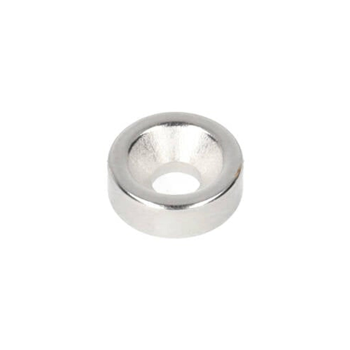 Neodymium Ring Magnet Ø10 x Ø7.1 x 3.5 mm N35 NiCuNi with drilled/countersunk hole South pole