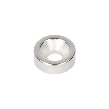 Neodymium Ring Magnet Ø10 x Ø7.1 x 3.5 mm N35 NiCuNi with drilled/countersunk hole South pole