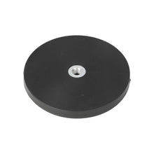 Neodymium Rubber Pot Magnet Ø88 x 8.5 mm N40 Internal Thread M8