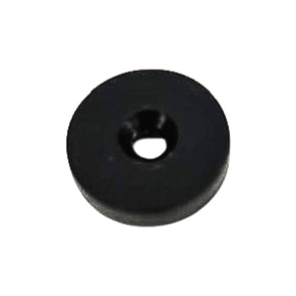 Aimant annulaire en néodyme Ø25,4 x Ø8,1 x 6,35 mm enrobé de plastique avec trou de perçage/fraisage