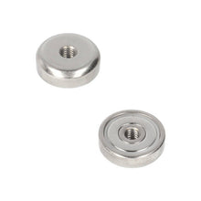 Neodymium Potmagneet Ø20 x 6 mm N40 NiCuNi inwendig schroefdraad M4