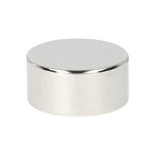 Aimant disque en néodyme Ø 25 x 12 mm N48 NiCuNi