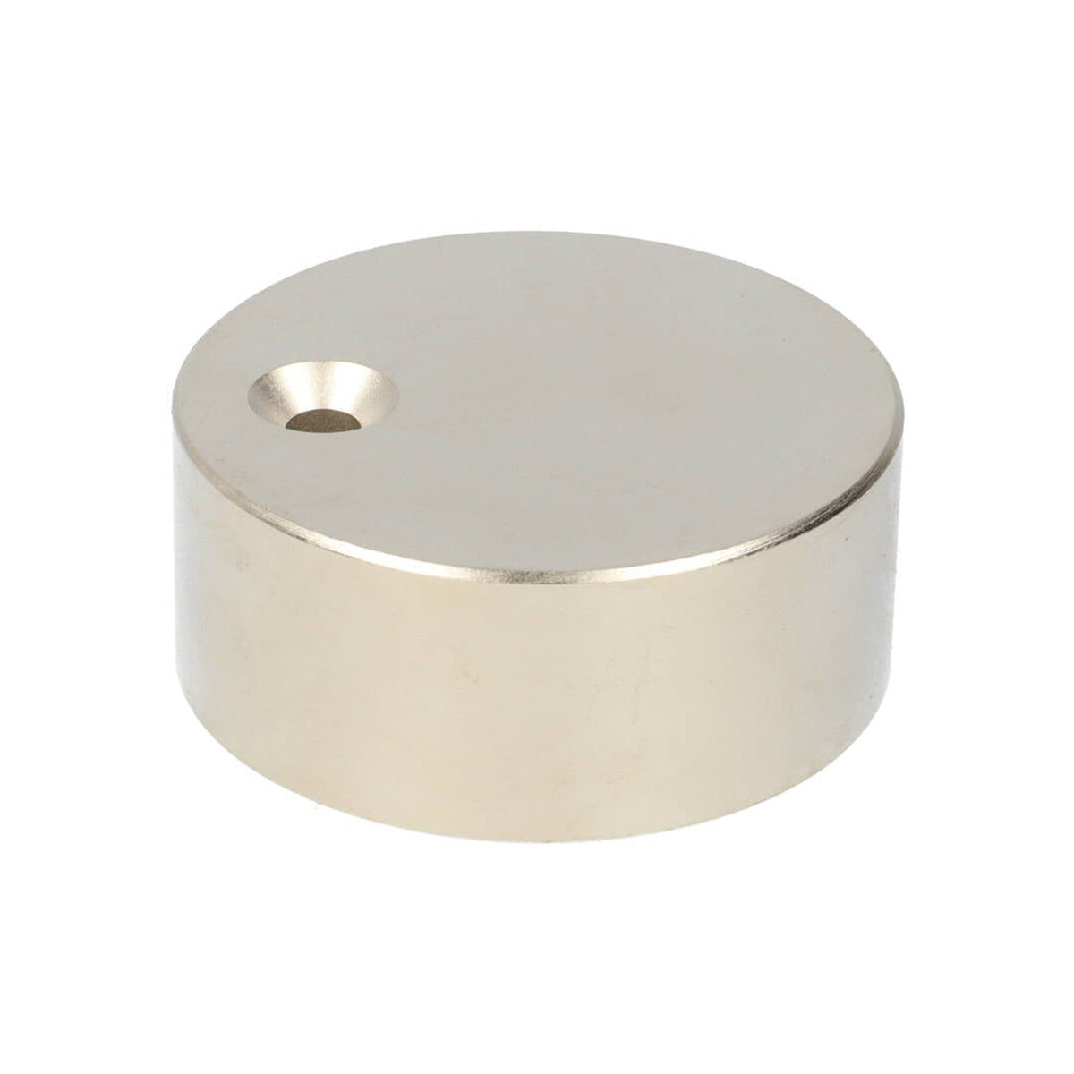Neodymium Schijfmagneet Ø60 x 25 mm N48 NiCuNi met boor-/verzinkgat