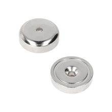 Neodymium Potmagneet Ø25 x 8 x 4,2 mm N40 NiCuNi boor-/verzinkgat