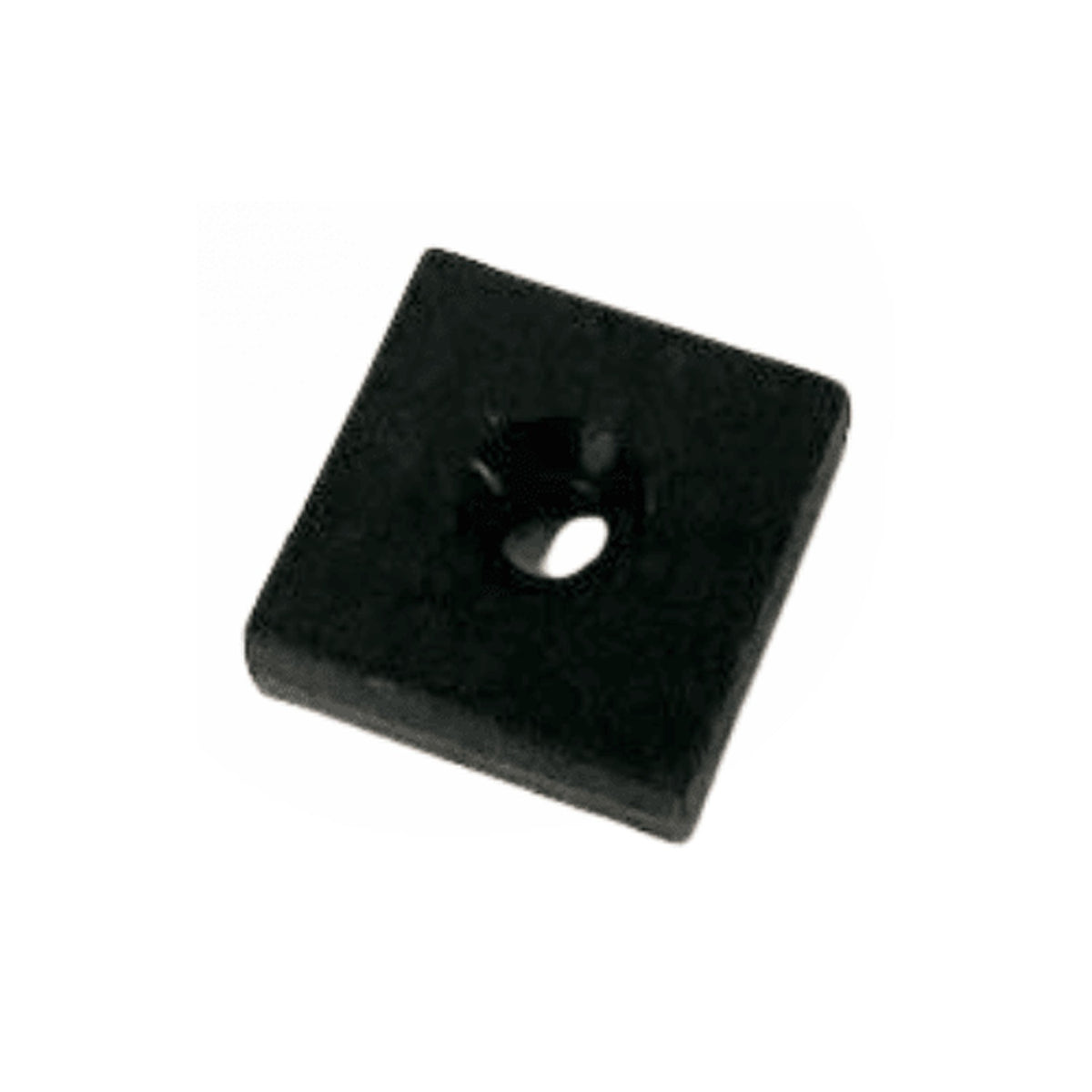 Neodymium Block Magnet 19 x 19 x 6.4 mm N45 plastic coated with bore/countersink hole