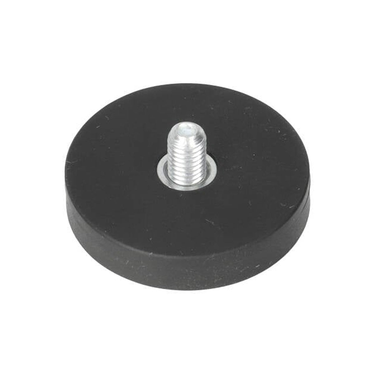 Neodymium Rubber Pot Magnet Ø31 x 6 mm N40 threaded stud M5