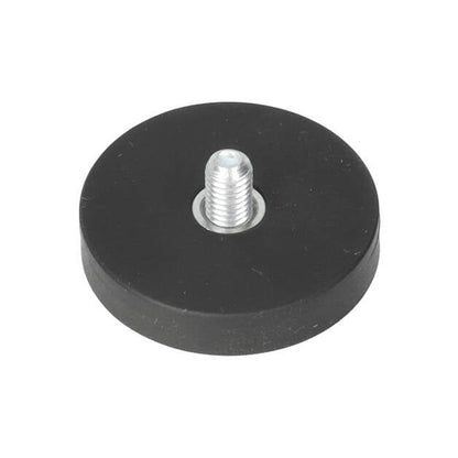 Neodymium Rubber Pot Magnet Ø31 x 6 mm N40 threaded stud M5