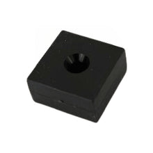 Neodymium Blokmagneet 25,4 x 25,4 x 12,7 mm N45 kunststof ommanteld met boor/verzinkgat