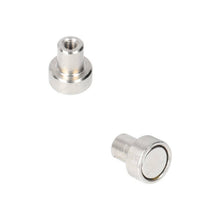 Neodymium Pot Magnet Ø10 x 4.5 mm N40 NiCuNi threaded bush M3