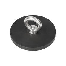 Neodymium Rubber Oogmagneet Ø88 mm N40 RVS Oog