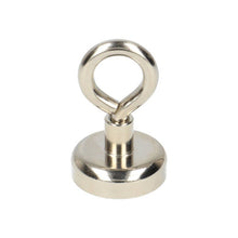 Neodymium Oogmagneet Ø25 x 8 mm N40 stalen pot NiCuNi