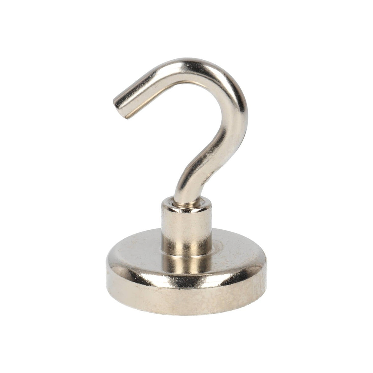 Neodymium Hook Magnet Ø32 x 8 mm N40 steel pot NiCuNi