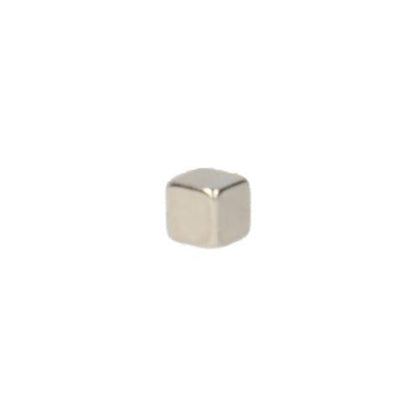 Neodym Würfelmagnet 4 x 4 x 4 mm N45 NiCuNi