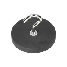 Neodymium Haakmagneet Ø43 x 6 mm N40 stalen pot rubber ommanteld M4