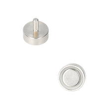 Neodymium Pot Magnet Ø13 x 5 mm N40 NiCuNi threaded pin M3
