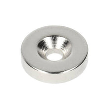 Neodymium Ringmagneet Ø16 x Ø8,1 x 4 mm N35 NiCuNi met boor-/verzinkgat Zuidpool