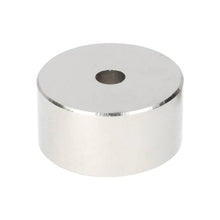 Neodymium Ring Magnet Ø40 x Ø8 x 20 mm N50 NiCuNi