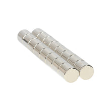 Aimant disque en néodyme Ø 10 x 10 mm N48 NiCuNi