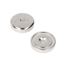 Neodymium Pot Magnet Ø32 x 8 mm N40 with Bore/Countersunk Hole
