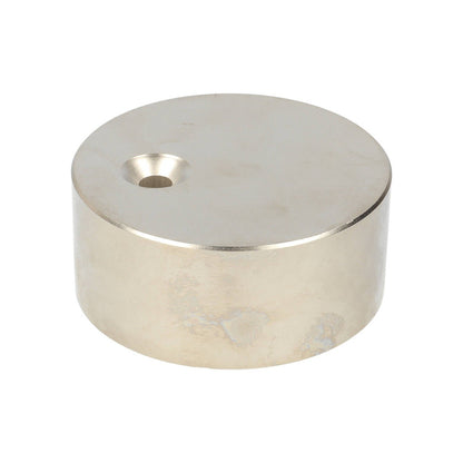 Neodymium Schijfmagneet Ø80 x 35 mm N48 NiCuNi met boor-/verzinkgat