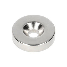 Neodymium Ring Magnet Ø20 x Ø9.8 x 5 mm N35 NiCuNi with drill/countersunk hole North pole