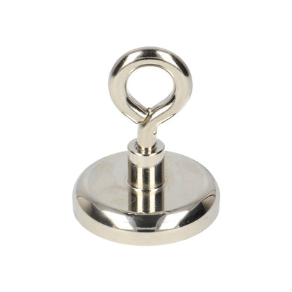 Aimant à œillet en néodyme Ø40 x 8 mm N40 pot en acier NiCuNi