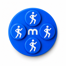 Startnummer Magneten Hardlopen – Donkerblauw – Set van 8