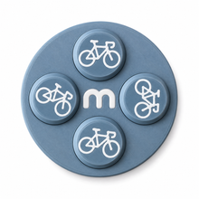 Startnummer Magneten Wielersport – Steelgrey – Set van 8