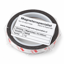 Bande magnétique néodyme 15 x 1000 mm N48 autocollante