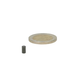Neodymium Staafmagneet Ø3 x 6 mm N52 gunmetal zwart diametraal gemagnetiseerd