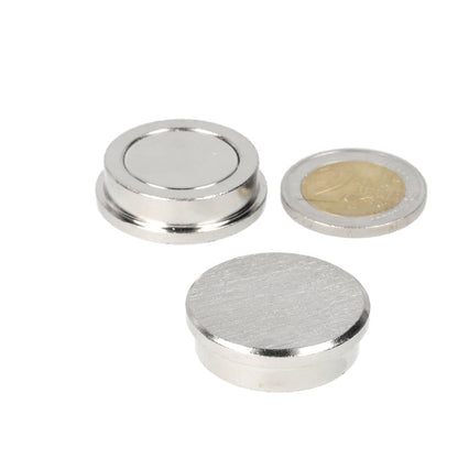 Memomagneet ø30 mm Magneet N48 NiCuNi - Magnetenspecialist Import & Export B.V.