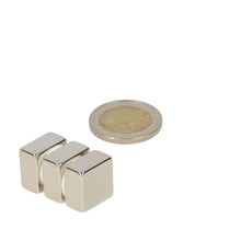 Neodymium Blokmagneet 15 x 15 x 8 mm N45 NiCuNi - Magnetenspecialist Import & Export B.V.