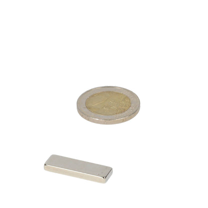 Neodymium Blokmagneet 25 x 8 x 3 mm N45 NiCuNi - Magnetenspecialist Import & Export B.V.