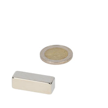 Neodymium Blokmagneet 30 x 10 x 10 mm N45 NiCuNi - Magnetenspecialist Import & Export B.V.