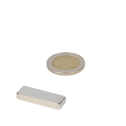 Neodymium Blokmagneet 30 x 10 x 5 mm N45 NiCuNi - Magnetenspecialist Import & Export B.V.