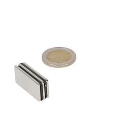 Neodymium Blokmagneet 30 x 15 x 2 mm N42 NiCuNi - Magnetenspecialist Import & Export B.V.