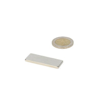 Neodymium Blokmagneet 40 x 15 x 3 mm N45 NiCuNi - Magnetenspecialist Import & Export B.V.