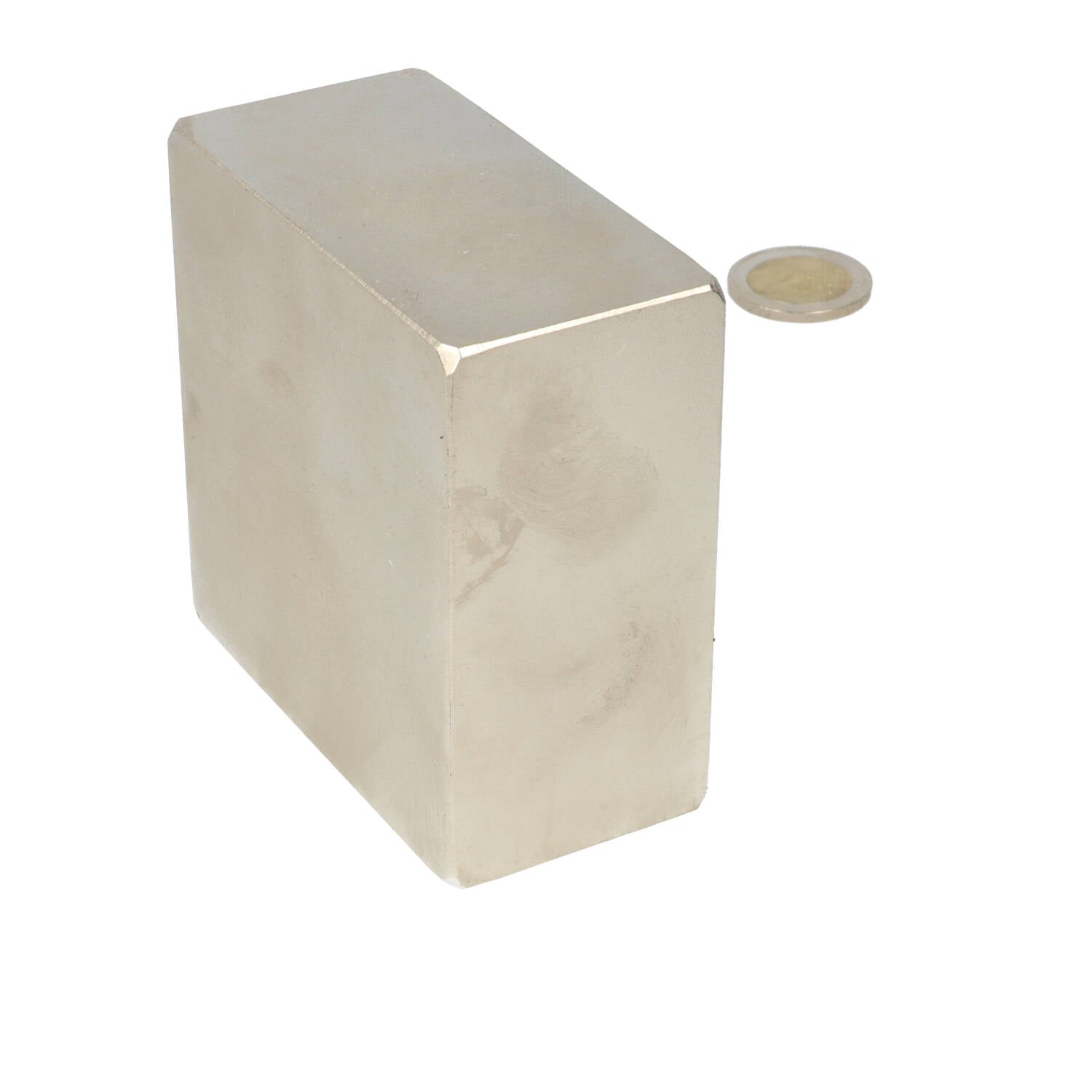 Neodymium Blokmagneet 80 x 80 x 40 mm N50 NiCuNi - Magnetenspecialist Import & Export B.V.