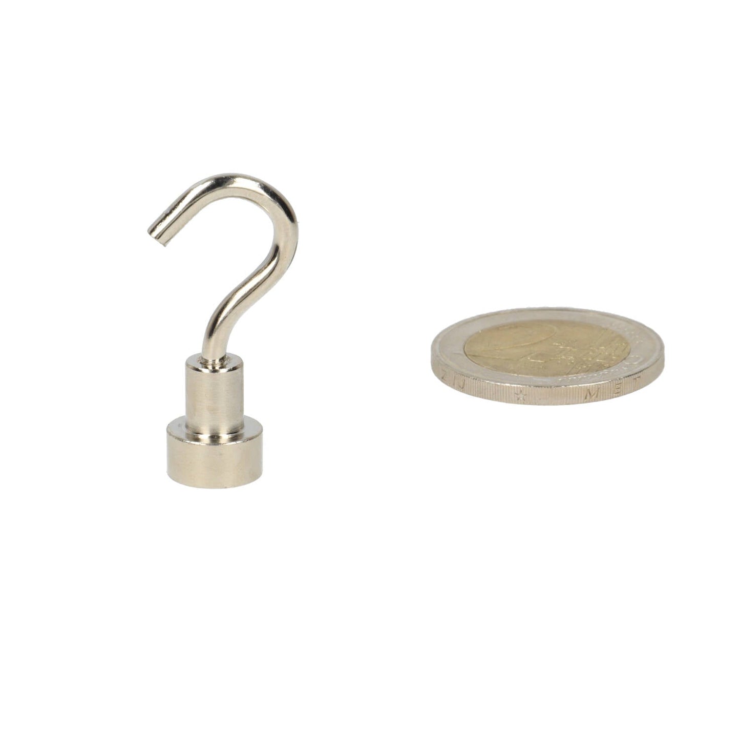 Neodymium Haakmagneet Ø 10 x 5 mm N40 stalen pot NiCuNi - Magnetenspecialist Import & Export B.V.