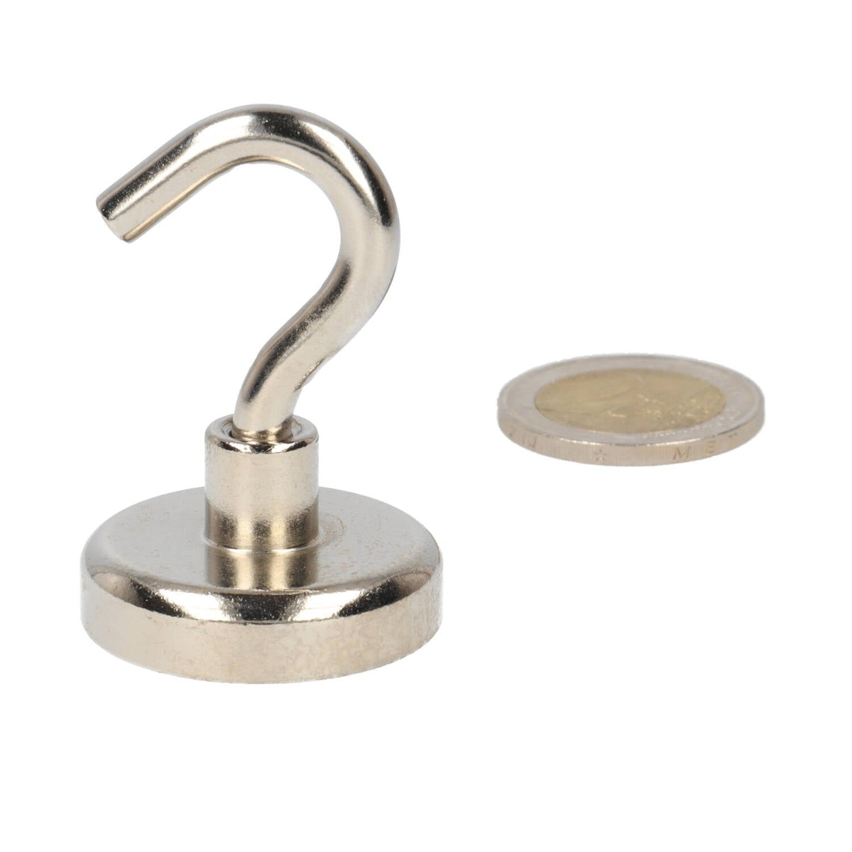 Neodymium Haakmagneet Ø 32 x 10 mm N40 stalen pot NiCuNi - Magnetenspecialist Import & Export B.V.
