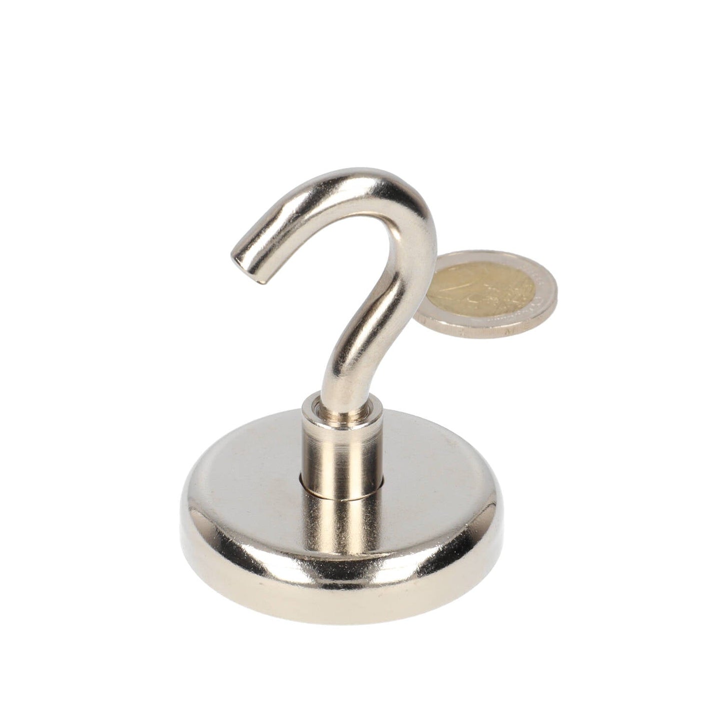 Neodymium Haakmagneet Ø 48 x 12 mm N40 stalen pot NiCuNi - Magnetenspecialist Import & Export B.V.