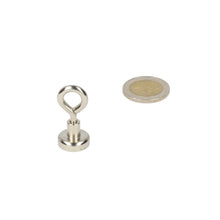 Neodymium Oogmagneet Ø16 x 6 mm N40 Stalen Pot NiCuNi - Magnetenspecialist Import & Export B.V.