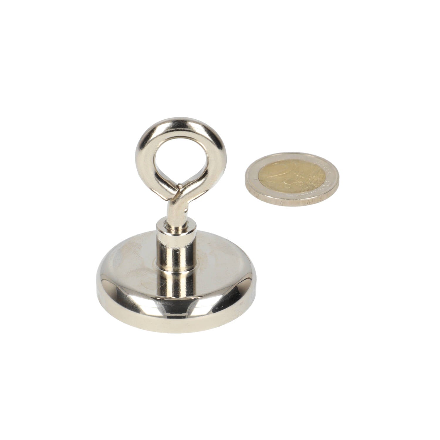Neodymium Oogmagneet Ø40 x 18 mm N40 Stalen Pot NiCuNi - Magnetenspecialist Import & Export B.V.