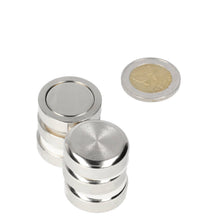 Neodymium Potmagneet Ø25 x 8 mm N40 NiCuNi om te verlijmen - Magnetenspecialist Import & Export B.V.