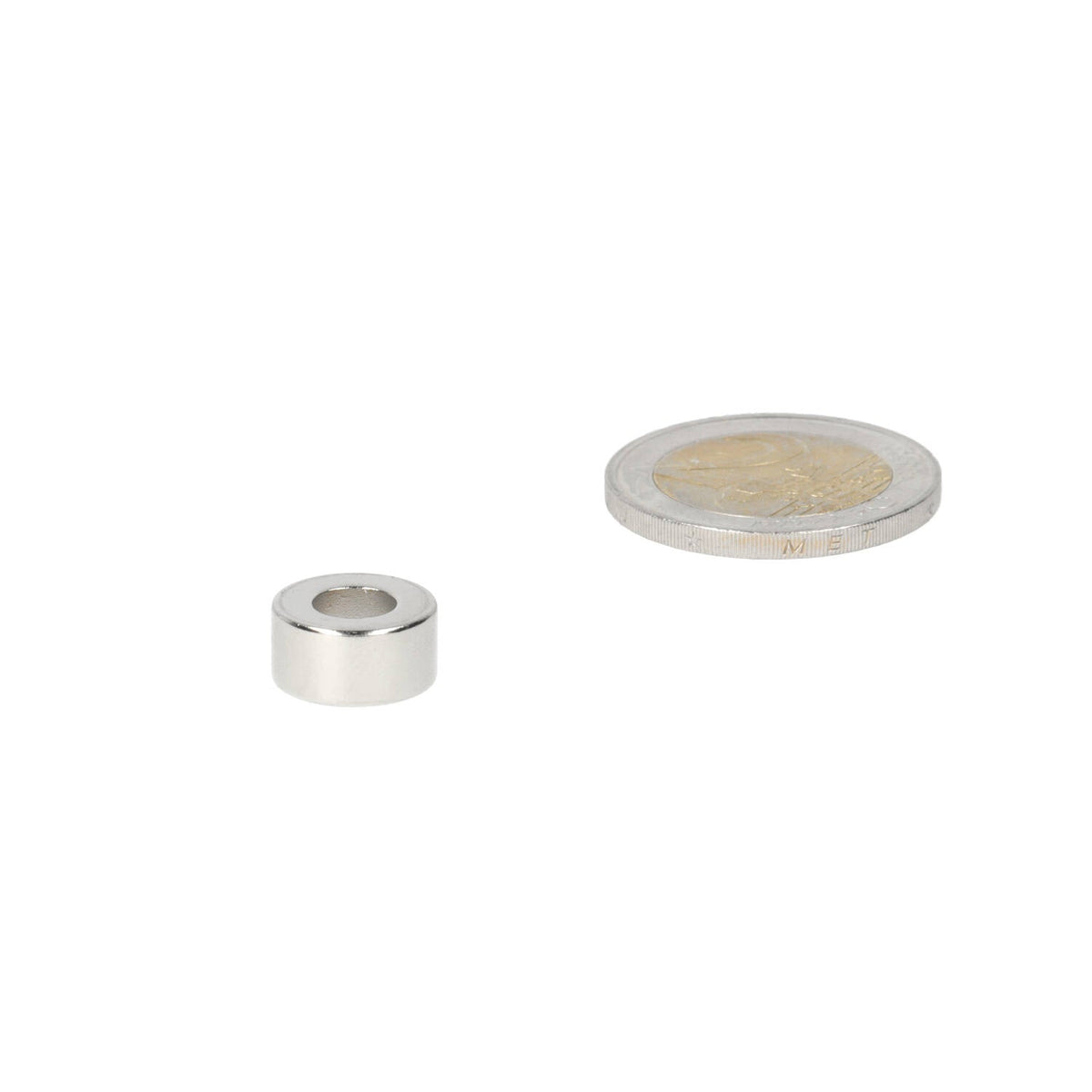 Neodymium Ringmagneet Ø12 x Ø6 x 6 mm N50 NiCuNi - Magnetenspecialist Import & Export B.V.