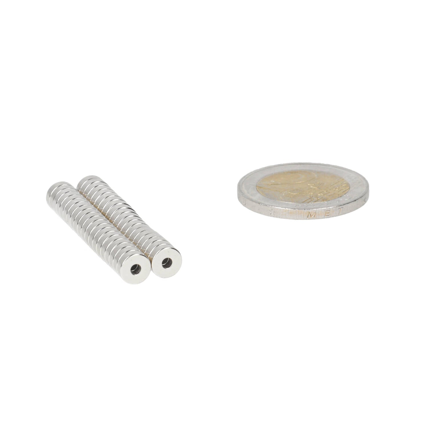 Neodymium Ringmagneet Ø6 x Ø2 x 2 mm N50 NiCuNi - Magnetenspecialist Import & Export B.V.