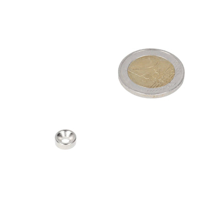 Neodymium Ringmagneet Ø8 x Ø6 x 3 mm N35 NiCuNi met boor-/verzinkgat Zuidpool - Magnetenspecialist Import & Export B.V.
